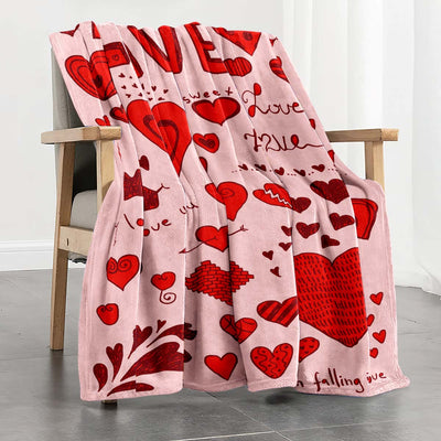Manta Térmica con Estampado de Corazones para Descansos - Image 4