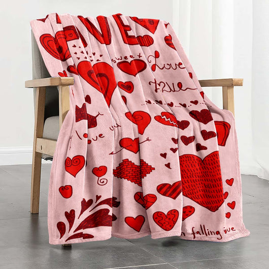 Manta Térmica con Estampado de Corazones para Descansos - Image 4