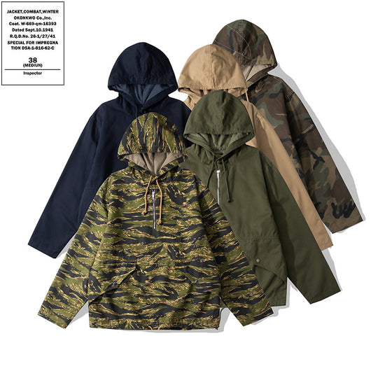 Parka Táctica con Capucha Camuflaje - Abrigo Impermeable para Aventuras - Image 4