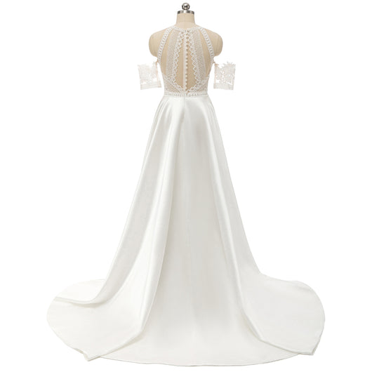 Encaje Satinado Retro Mori para Bodas - Gasa Vintage - Image 6