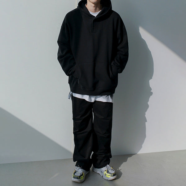 Sudadera con Capucha Hombre Oversize Casual Otoño Colores Lisos