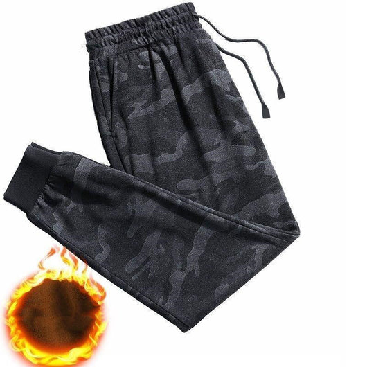 Pantalones Casuales Deportivos de Lana Cachemir Gruesa para Hombre - Image 9