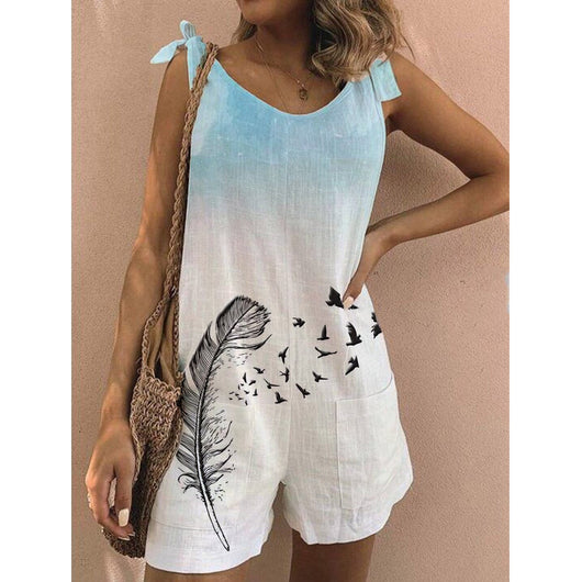 Jumpsuit Holgado de Algodón y Lino Estampado - Image 15