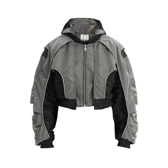 Chaqueta Bomber MA-1 con Detalles Reflectantes
