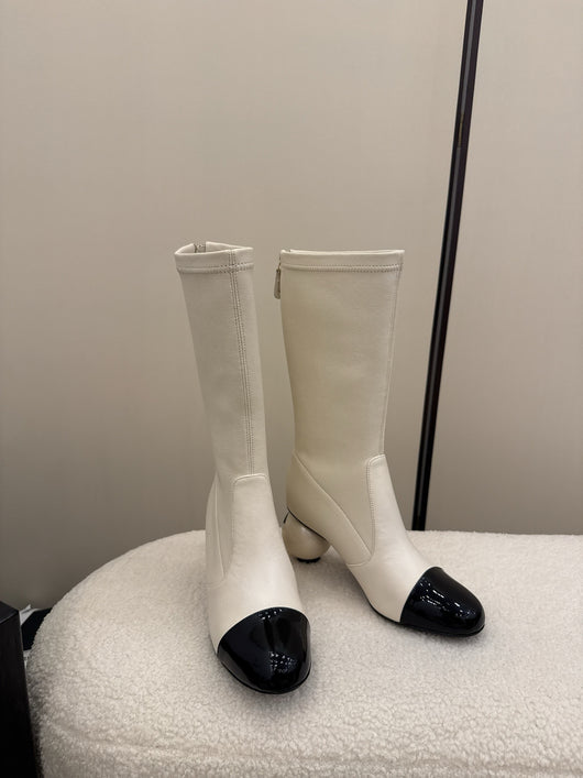 Botas Clásicas de Tacón Grueso para Otoño e Invierno - Image 11