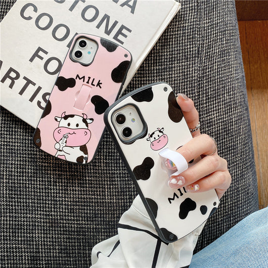 Funda para Teléfono Cow Anillo Adorable y Simple - Image 8