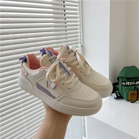 Zapatillas Blancas Casual con Suela Gruesa - Estilo Street Trendy para Mujer - Image 11
