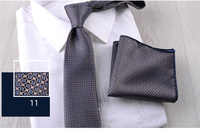 Combo Corbata y Pañuelo de Bolsillo para Hombre Profesional - Image 12