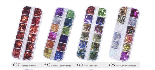 Decoraciones de Uñas Holográficas Hexagonales para Nail Art - Image 8