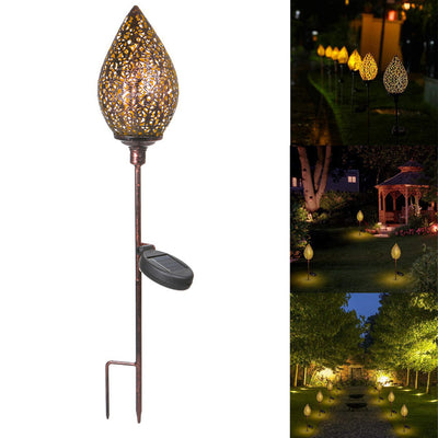 Lámpara Solar de Hierro Forjado para Jardín - Esfera Decorativa - Image 10