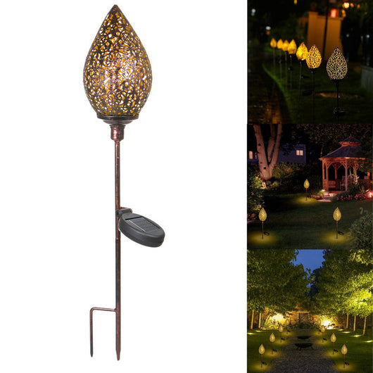 Lámpara Solar de Hierro Forjado para Jardín - Esfera Decorativa - Image 10