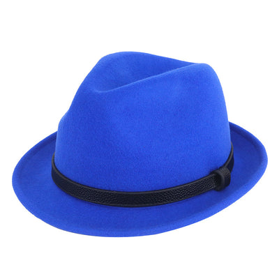 Sombrero Caballero Británico de Lana Pura con Ala Corta Enrollada - Otoño e Invierno - Image 15