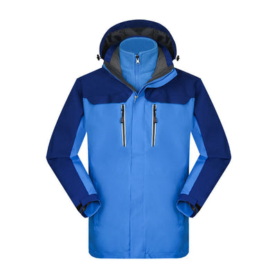Chaqueta Impermeable Reversible de Dos Piezas con Forro de Terciopelo Coral - Image 8