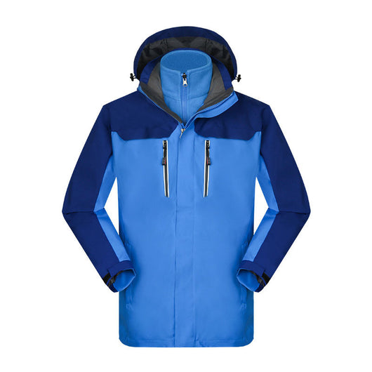 Chaqueta Impermeable Reversible de Dos Piezas con Forro de Terciopelo Coral - Image 8