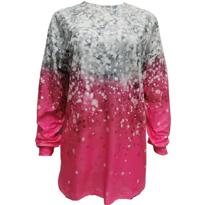 Camiseta Manga Larga Estampada Cuello Redondo para Mujer - Image 5