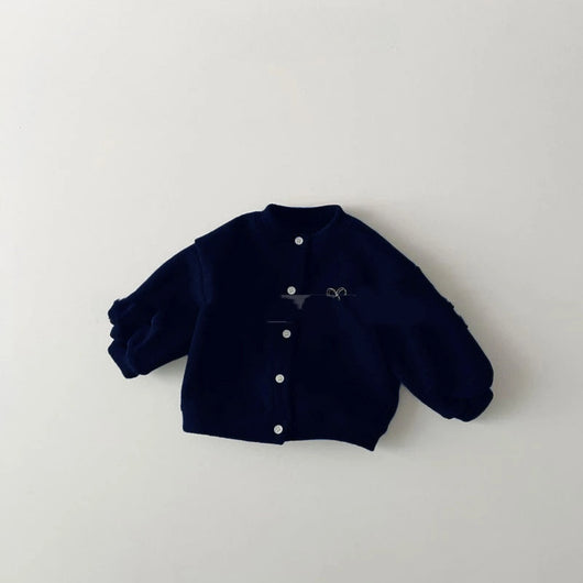 Chamarra Fleece con Botones de Contraste y Bordado Love - Image 9