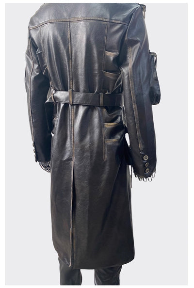 Chaqueta de Cuero para Motociclista Talla Grande - Image 21