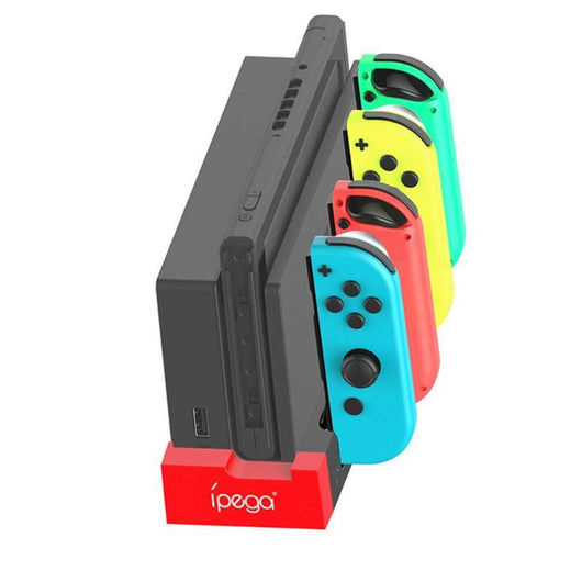 Red and black ípega charging dock for Nintendo Switch Joy-Cons, designed to charge multiple controllers. - Image 25