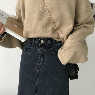 Falda Denim Mujer Otoño Invierno - Estilo Moderno - Image 10