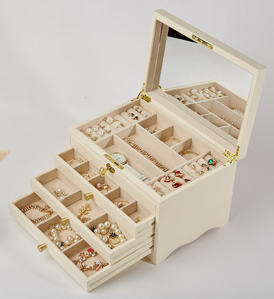 Organizador de Joyas Multicapa en Madera para Escritorio - Image 15