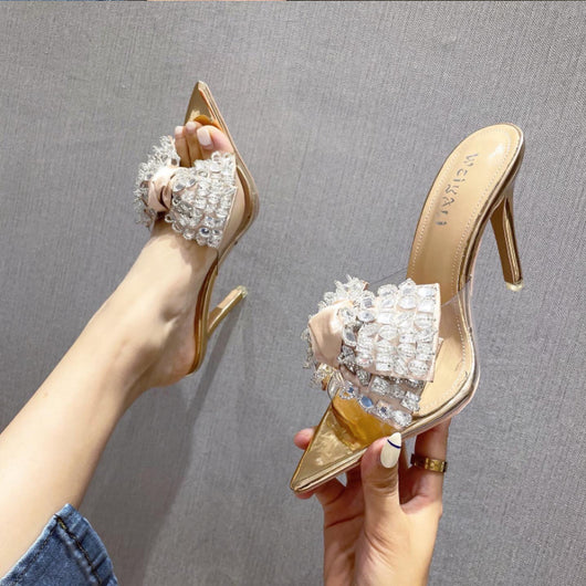 Sandalias Stiletto Transparentes para Mujer - Image 4