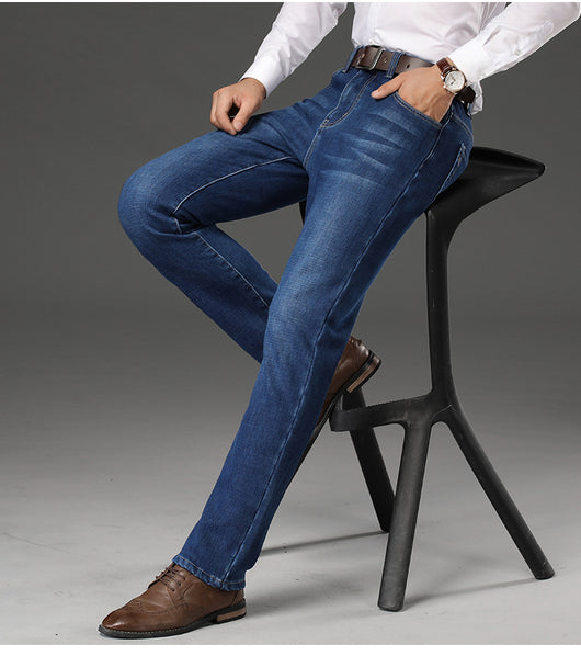 Jeans Rectos Holgados Gruesos para Hombre - Image 9