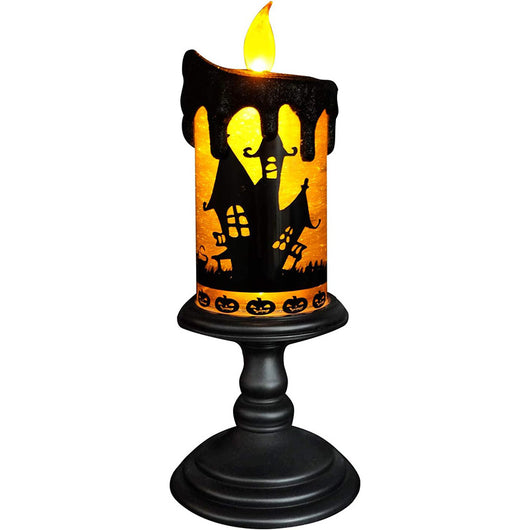 Lámpara Decorativa Halloween Castillo Calabaza con Velas LED - Image 5