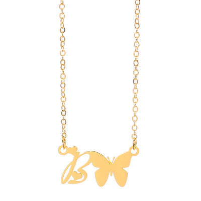 Collar Colgante Mariposa con Inicial Personalizada - Image 53