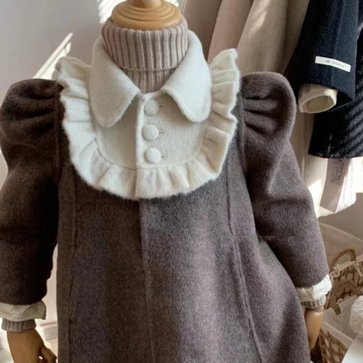Abrigo de Lana Estilo Princesa para Niñas - Image 4