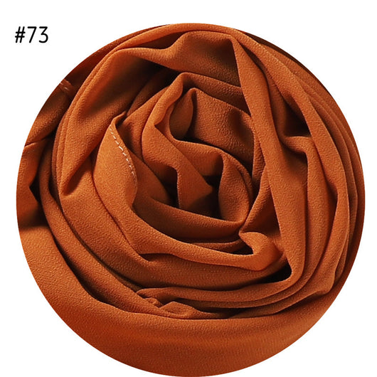 Pañuelo de Gasa de Perla Liso y Versátil para Mujer - Image 38