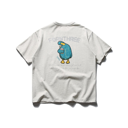 Camiseta Universitaria Retro Estilo Japonés Holgada Unisex - Image 7