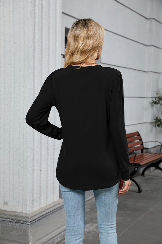Blusa Suelta de Rayas con Mangas Largas para Mujer - Image 34