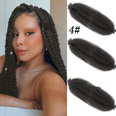 Peluca Crochet Afro Rizado con Cabello Sintético - Trenzas y Dreadlocks - Image 8
