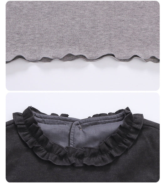 Conjunto de Tres Piezas: Chaleco Stringy Selvedge Fashionable para Niñas - Image 28