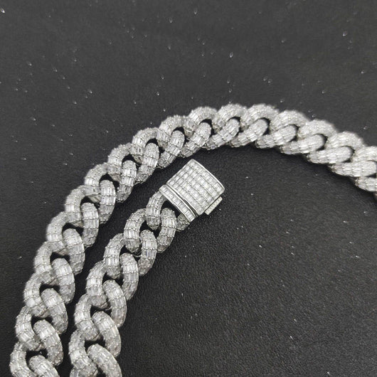 Cadena Cubana Tres Filas 15mm Chapada en Oro Real Hip Hop - Image 4