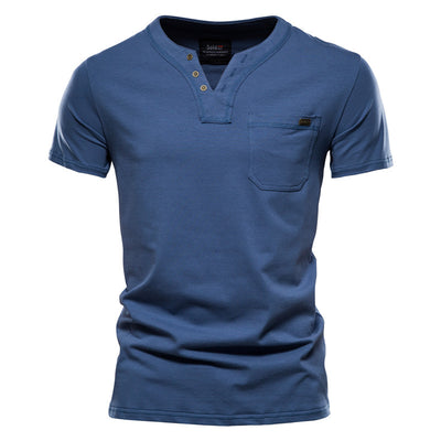 Camiseta Deportiva Slim Fit de Algodón con Bolsillo para Hombre - Image 7