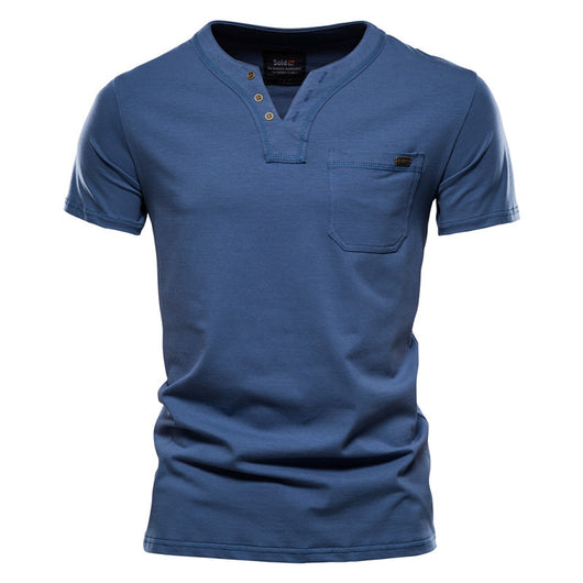 Camiseta Deportiva Slim Fit de Algodón con Bolsillo para Hombre - Image 7