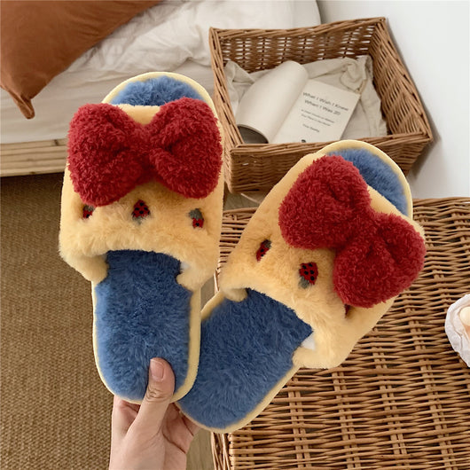 Pantuflas de Algodón Estilo Princesa con Moño - Image 8