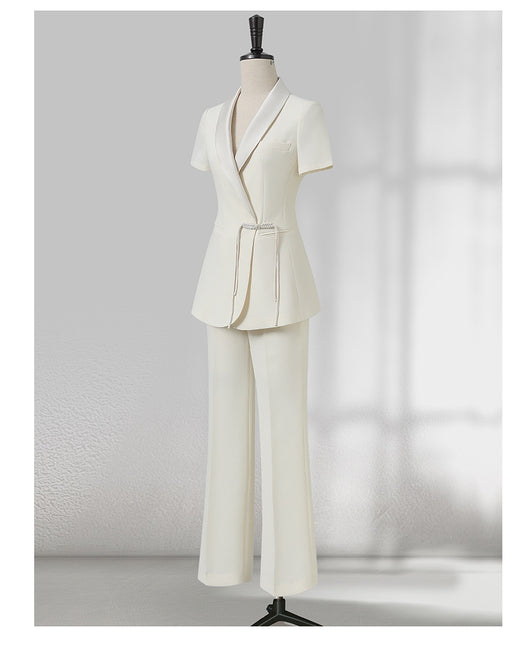 Traje Ejecutivo Mujer Verano Estilo Chino Elegancia Profesional - Image 11