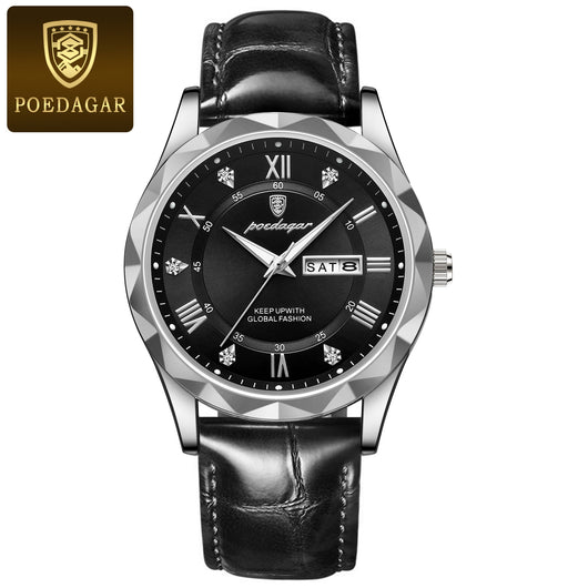Reloj de Pulsera de Cuarzo Luxury para Hombre con Correa de Cuero - Image 31