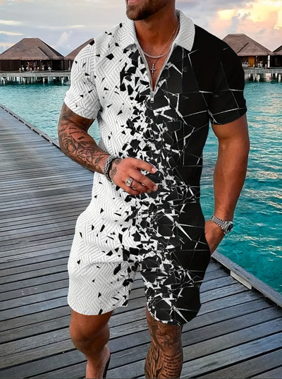 Conjunto Deportivo Polo y Shorts para Hombre - Image 12