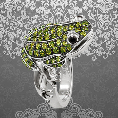 Anillo de Rana Glamour Exagerado - Diseño Personalidad Femenina - Image 10