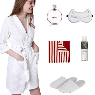 Pijama de Pareja en Tela Waffle - Bata Cómoda para Él y Ella - Image 17