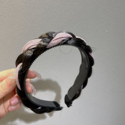 Diadema Trenzada de Tela Hecha a Mano Estilo Espiga para el Cabello - Image 10