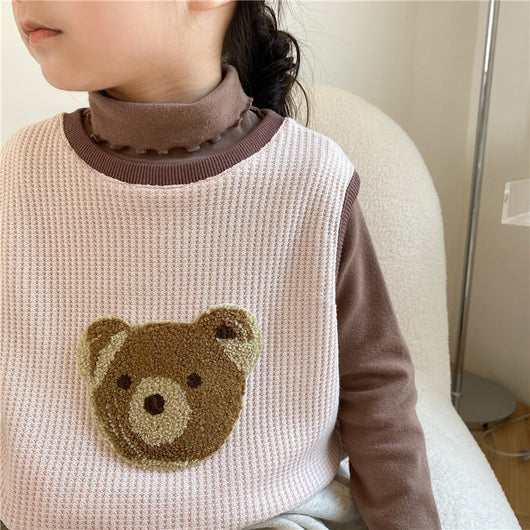 Chaleco Infantil de Oso Acolchado Estilo Coreano para Niños y Niñas - Image 9