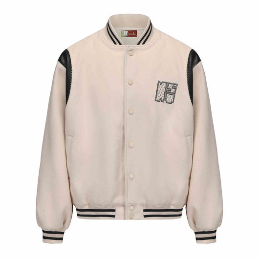 Chaqueta Universitaria de Pareja con Bordados en Contraste - Image 8