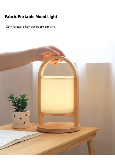 Lámpara Nocturna Minimalista de Madera con Control Remoto y Carga Inalámbrica - Image 10