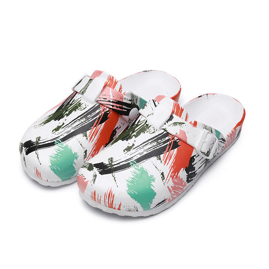 Zapatos Protectores Enfermera EVA Baotou Suela Blanda Diseño Cartoon Mujer - Image 4