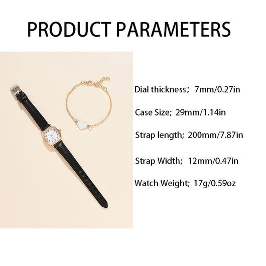 Reloj Retro Artístico para Mujer con Correa de Cuero y Carátula Cuadrada - Image 7
