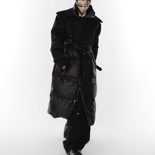 Chamarra Acolchada Desmontable con Falso Doble Pecho para Hombre - Image 4